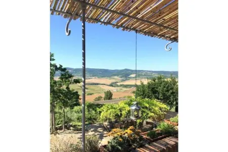 Maison toscane avec terrasse vue campagne à Morrona : photo 20