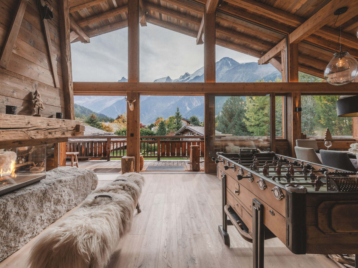 Chalet avec piscine, animaux OK, vue Mont-Blanc - 11 pers. - Photo 3