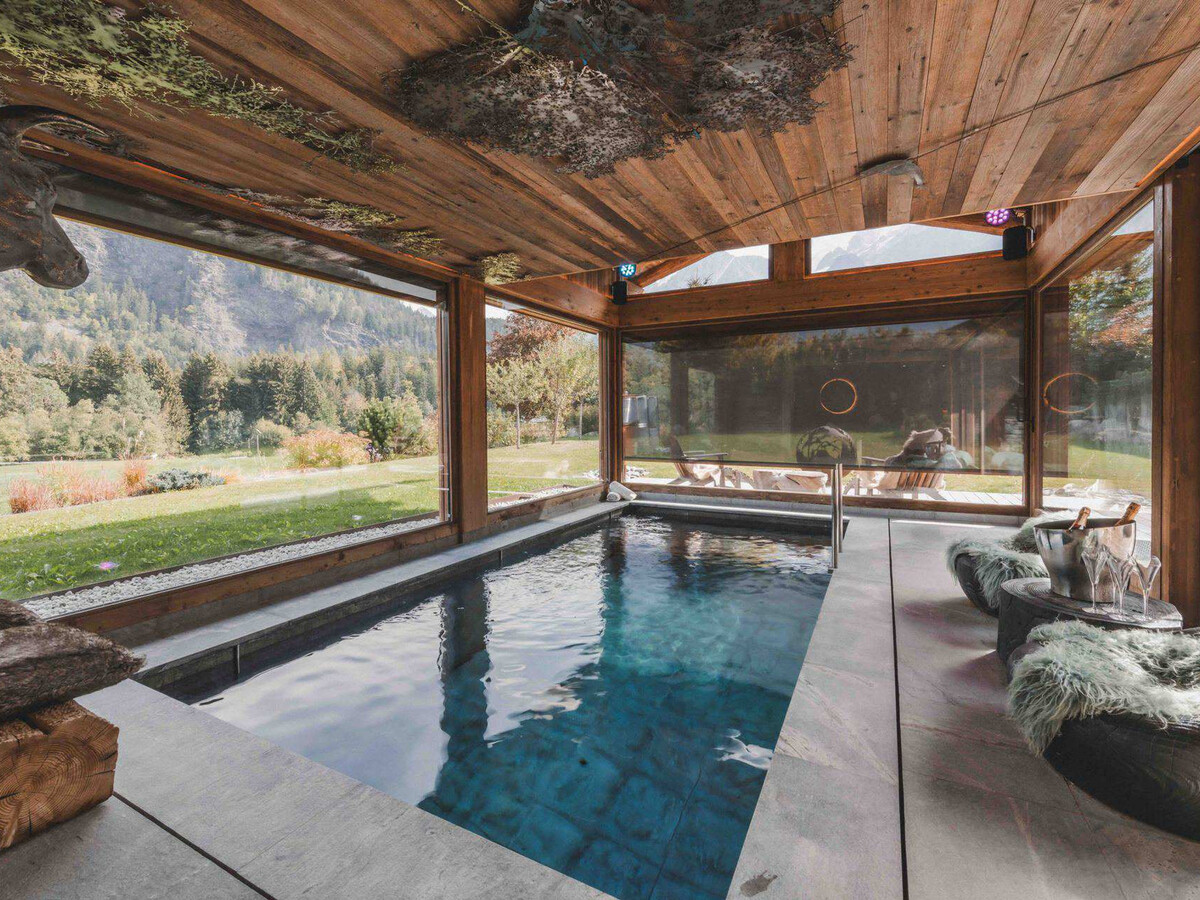 Chalet avec piscine, animaux OK, vue Mont-Blanc - 11 pers. - Photo 13