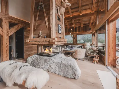 Chalet avec piscine, animaux OK, vue Mont-Blanc - 11 pers.