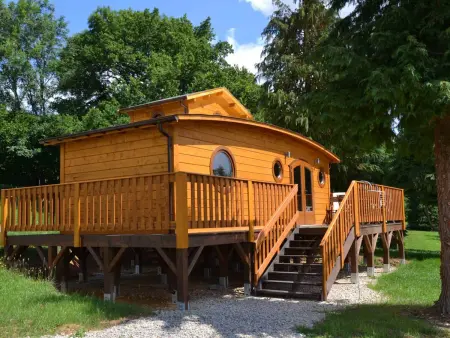Cabane tchanquée en forêt, accès handicap, 1 chien : photo 2