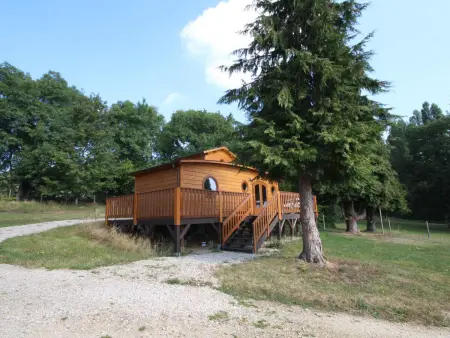 Cabane tchanquée en forêt, accès handicap, 1 chien : photo 13