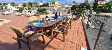 Villa Grand Canal à Empuriabrava : piscine chauffable, amarre privée : photo 33