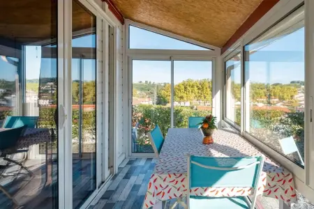Bungalow 50 m² avec piscine partagée et vue montagne à Hasparren : photo 3