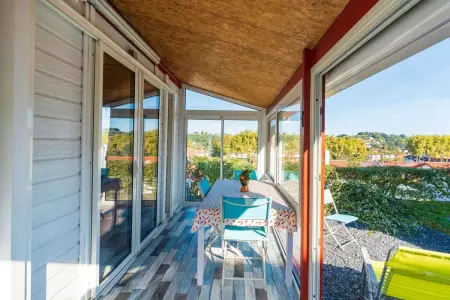 Bungalow 50 m² avec piscine partagée et vue montagne à Hasparren : photo 8