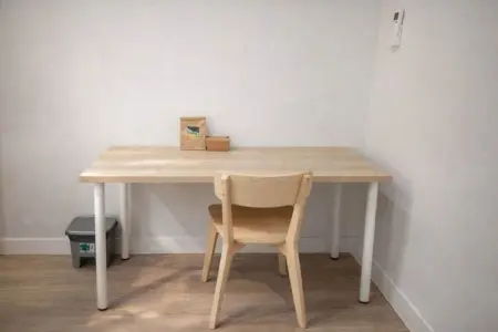 Chambre privée Madrid – Kitchenette et terrasse partagée : photo 12
