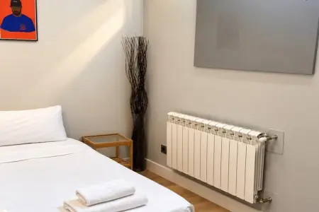 Chambre privée Madrid – Kitchenette et terrasse partagée : photo 14