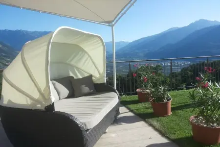 Maison Himmelreich à Lana, 3 balcons et piscine : photo 10