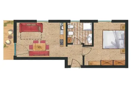 Appartement neuf à Wengen avec balcon sud et navette ski : photo 40