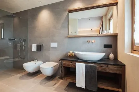 Chalet bio Marebbe : 2 chambres, spa et potager : photo 14