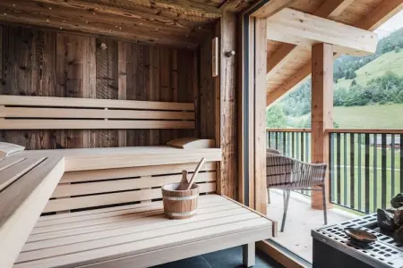 Chalet bio Marebbe : 2 chambres, spa et potager : photo 21