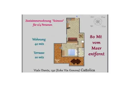 Maison 4 personnes à Cattolica, cœur piétonnier : photo 33