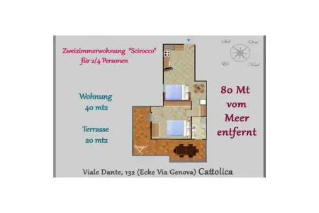 Maison 4 personnes à Cattolica, cœur piétonnier : photo 34