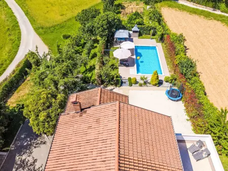 Villa Gracia avec piscine privée et vue campagne à Gračišće : photo 48