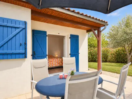 Maison Vieille Vigne 30 : jardin privé et cheminée à Vasles : photo 8
