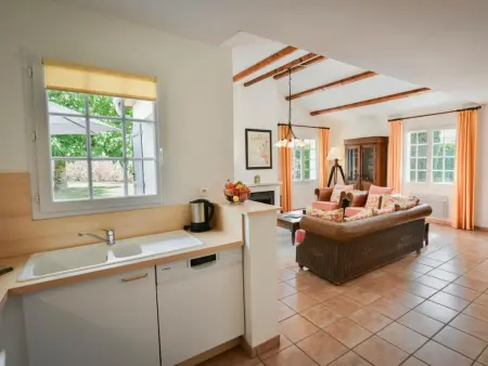 Maison Vieille Vigne 30 : jardin privé et cheminée à Vasles : photo 15