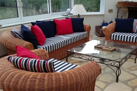 Maison avec véranda et cheminée, dunes et plage, Bretteville-sur-Ay : photo 12