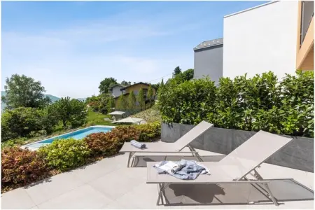 Studio Sole avec piscine chauffée solaire à Trarego Viggiona : photo 1