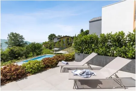 Studio Sole avec piscine chauffée solaire à Trarego Viggiona : photo 16