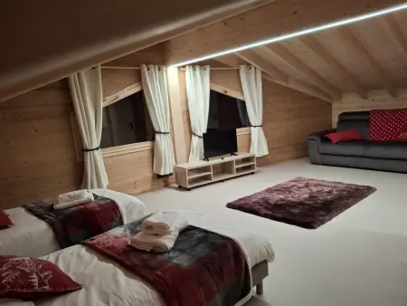 Chalet cosy 6 pers. à Châtel, 400 m du centre, 2 chambres : photo 11