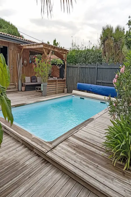 Maison avec piscine chauffée et calme, Ares, 11 personnes : photo 18