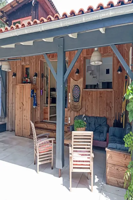 Maison avec piscine chauffée et calme, Ares, 11 personnes : photo 30