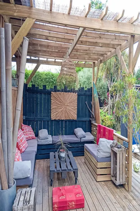 Maison avec piscine chauffée et calme, Ares, 11 personnes : photo 34