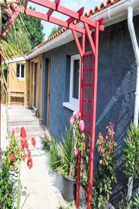 Maison avec piscine chauffée et calme, Ares, 11 personnes : photo 35