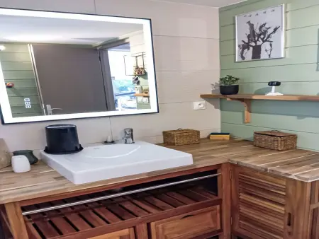 Maison avec piscine chauffée et calme, Ares, 11 personnes : photo 39