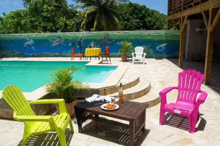 Appartement 85 m² climatisé, piscine partagée, Sainte-Anne : photo 12
