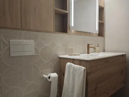 Appartement avec vue, climatisation et parking, Appartement 6 personnes à Torredembarra : photo 17