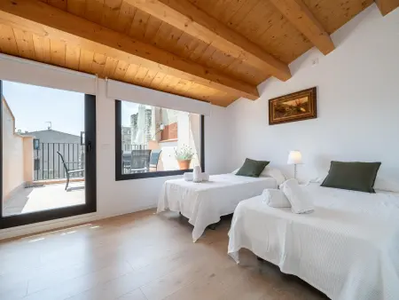 Appartement historique, animaux admis - 6 pers., Appartement 6 personnes à Montblanc : photo 12