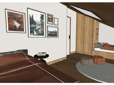 Appartement moderne vue montagne - 8 pers., Appartement 8 personnes à Méribel : photo 9