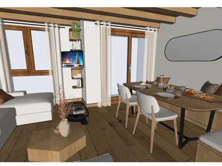 Appartement moderne vue montagne - 8 pers., Appartement 8 personnes à Méribel : photo 12