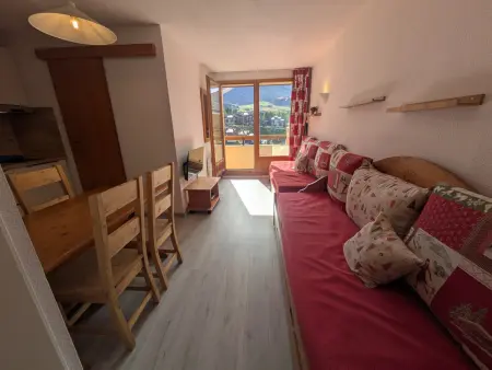 Appartement, animaux OK, parking - vue montagne, Appartement 4 personnes à Plagne Soleil : photo 7