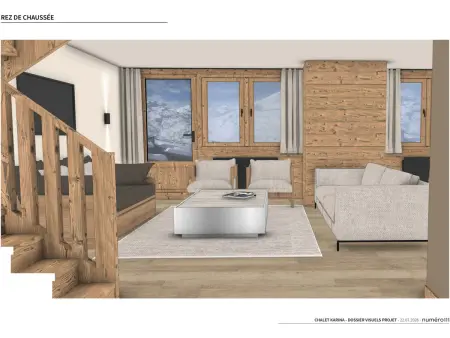 Duplex 101 m² aux Menuires, départ skis au pied, 5 chambres : photo 2