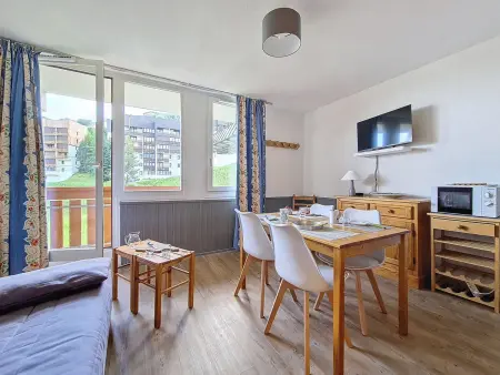 Studio cosy avec balcon Nord, pied des pistes aux Menuires : photo 10