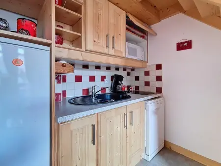Duplex 2 pièces vue montagne, pistes à 500 m, Les Menuires : photo 4