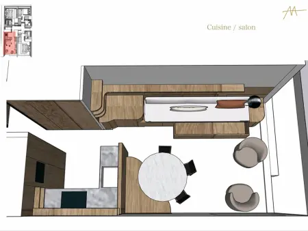 Appartement spacieux au pied des pistes, Appartement 8 personnes à Les Menuires : photo 2
