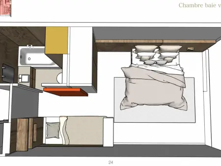 Appartement spacieux au pied des pistes, Appartement 8 personnes à Les Menuires : photo 4