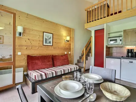 Duplex charmant, vue sur pistes - 4 pers., Appartement 4 personnes à Belle Plagne : photo 2