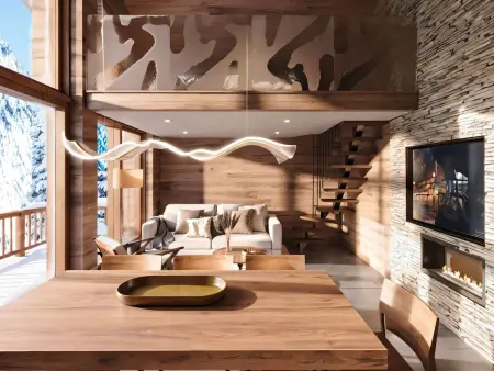 Penthouse avec vue montagnes - 6 pers., Appartement 6 personnes à Courchevel : photo 3