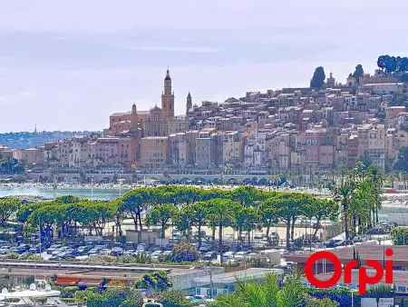 Studio climatisé, terrasse vue mer - 2 pers., Appartement 2 personnes à Menton : photo 1