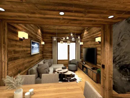Duplex vue montagne au cœur de Val-d'Isère, 4 personnes : photo 2