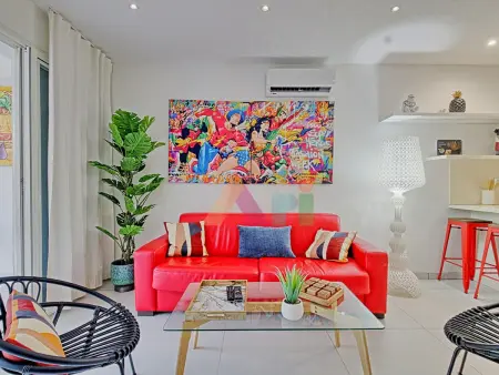 Duplex avec piscine partagée et jardin tropical à Saint-Martin : photo 2