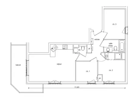 T4 de 60 m² avec balcon sud-ouest à Arêches, animaux acceptés : photo 13