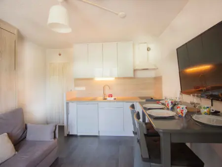 Studio 4 pers. vue montagne, pied des pistes à Villarodin-Bourget : photo 2