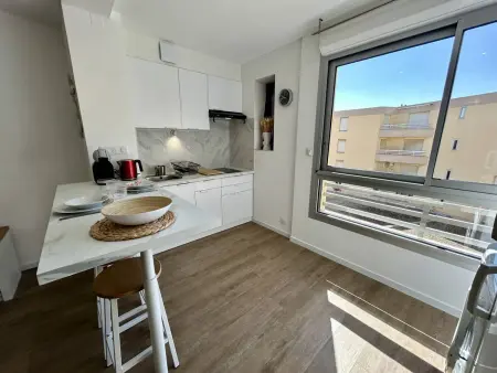 Studio moderne proche plage - 2 pers., Appartement 2 personnes à Canet en Roussillon : photo 11
