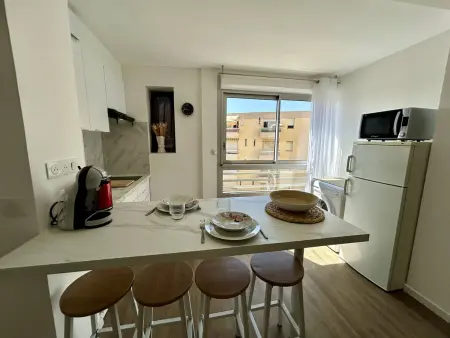 Studio moderne proche plage - 2 pers., Appartement 2 personnes à Canet en Roussillon : photo 13