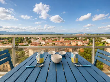 Studio face mer, clim, animaux admis - 2 pers., Appartement 2 personnes à Canet en Roussillon : photo 1
